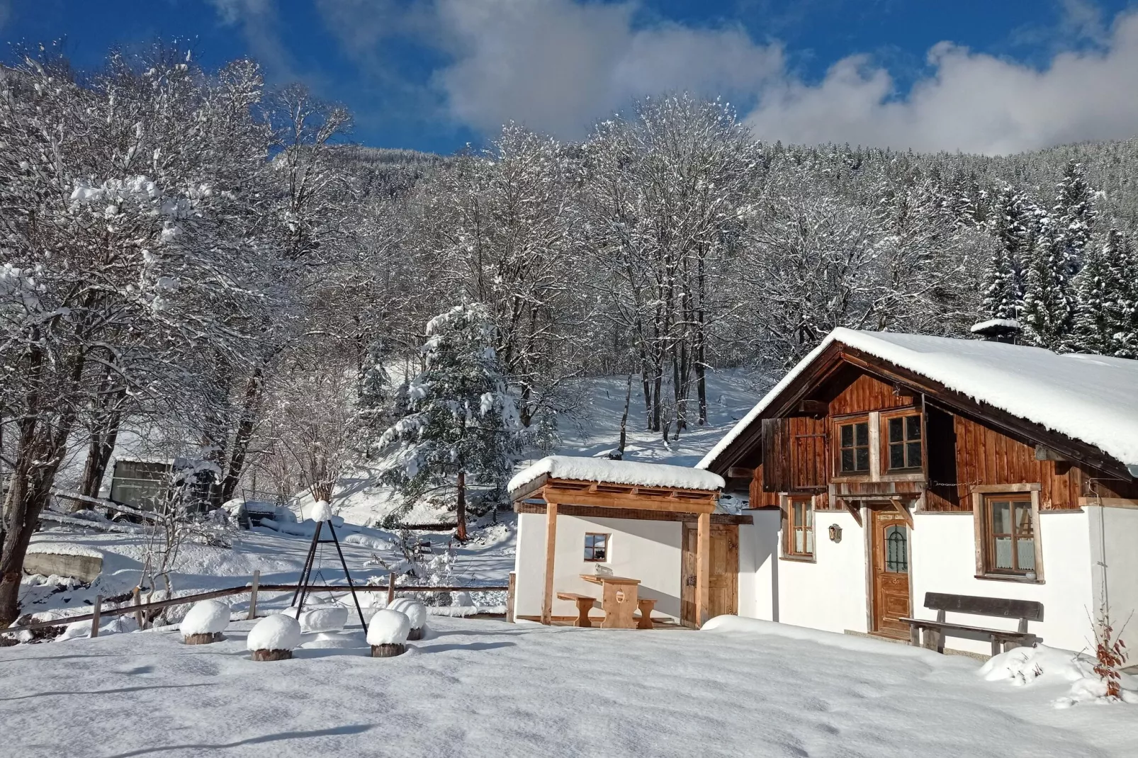 Roßweid Hütte-Exterieur winter