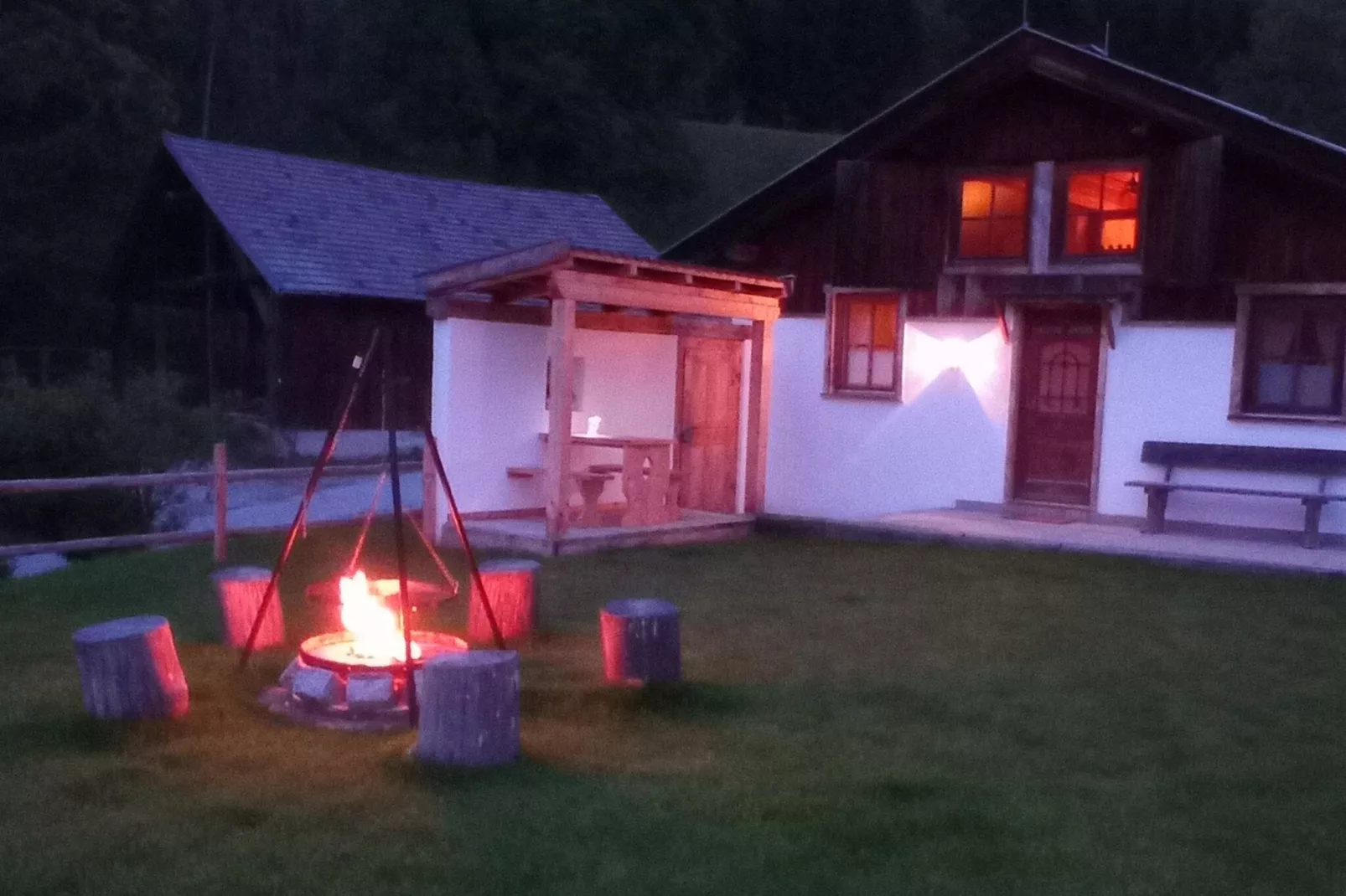 Roßweid Hütte-Tuinen zomer