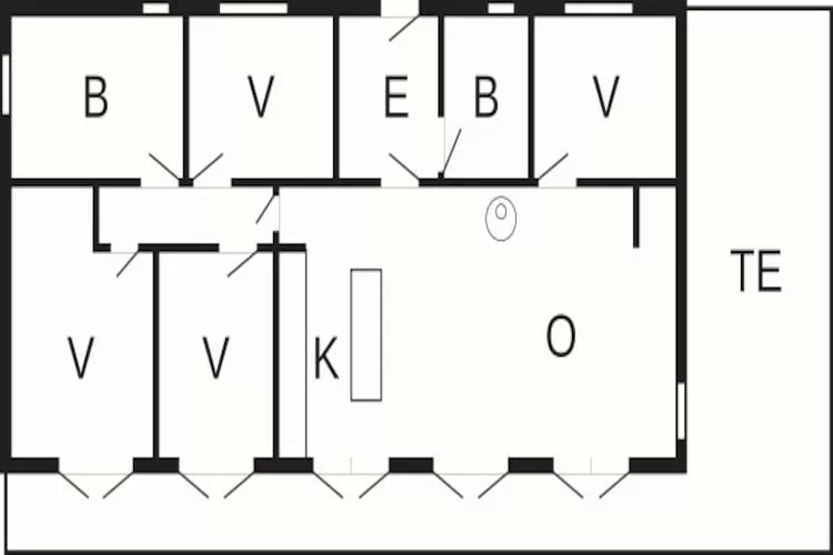 Zeezaligheid in Nysted -- By Traum Ferienwohnungen-Plattegrond