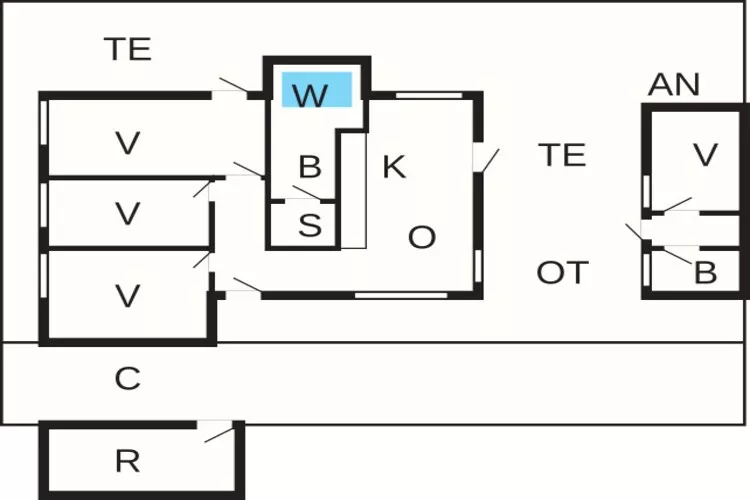 Licht vakantiehuis met spa -- By Traum Ferienwohnungen-Plattegrond