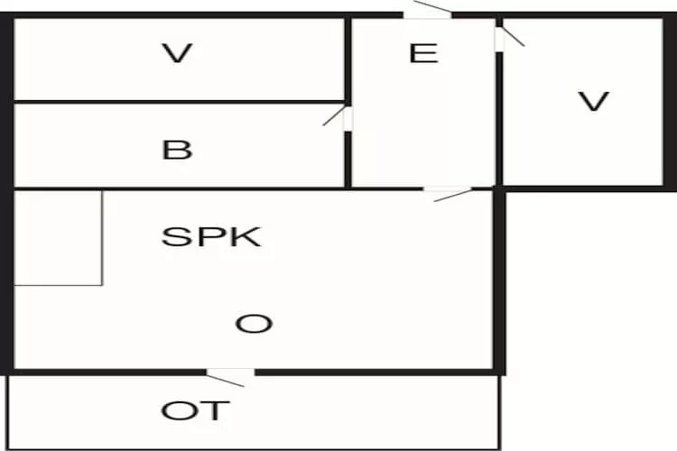 2 persoons vakantie huis in Ringkøbing-Plattegrond