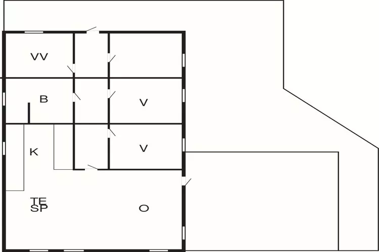 5 persoons vakantie huis in Børkop-By Traum-Plattegrond