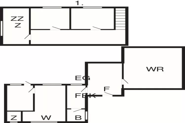 6-persoonshuis in Ærøskøbing-By-Plattegrond