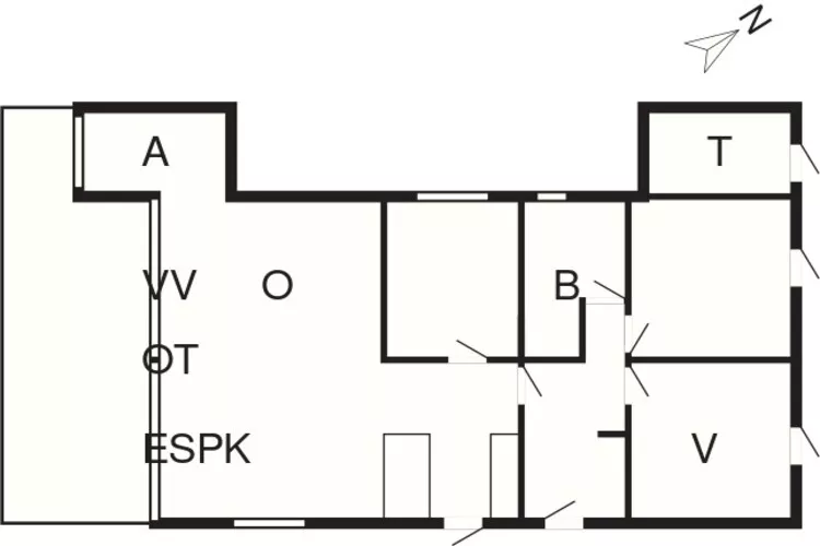 6 persoons vakantie huis in Rønde-By Traum-Plattegrond
