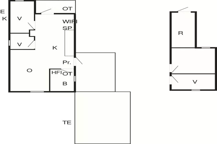 6 persoons vakantie huis in Bjert-By Traum-Plattegrond
