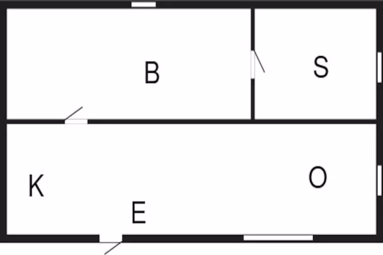 2 persoons vakantie huis in KIL-By Traum-Plattegrond