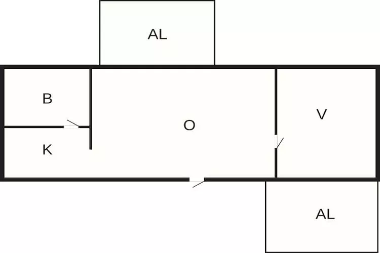 4 persoons vakantie huis in Beddingestrand-Plattegrond
