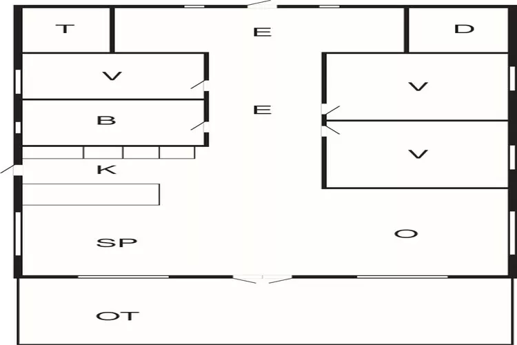 4 sterren vakantie huis in Gørlev-By Traum-Plattegrond