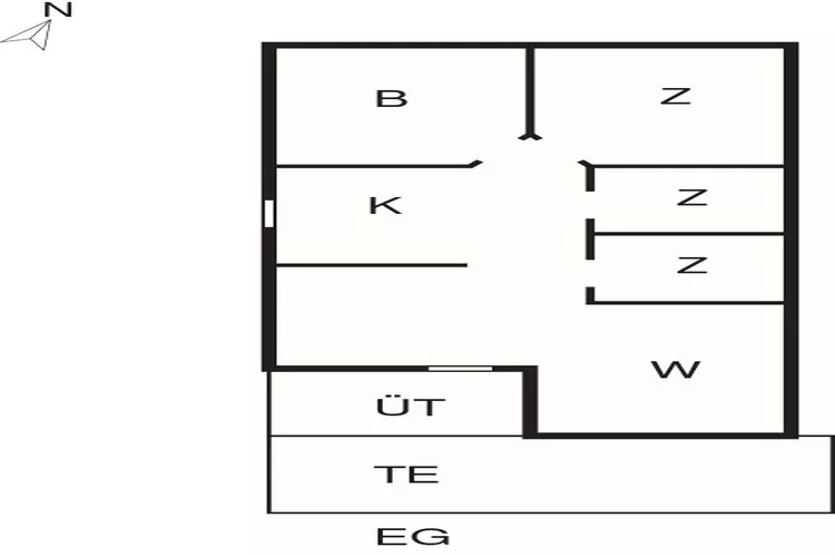 4 sterren vakantie huis in Nordborg-Plattegrond