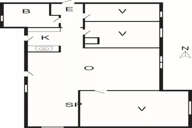 6 persoons vakantie huis in Jerup-By Traum-Plattegrond