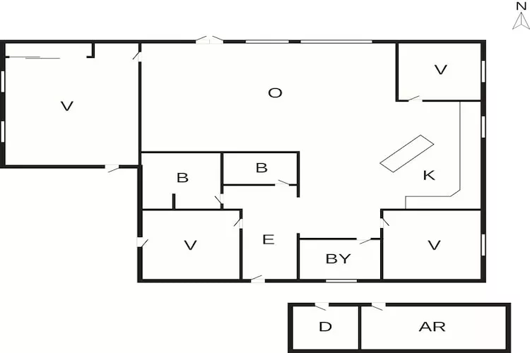 5 sterren vakantie huis in Vinderup-By Traum-Plattegrond