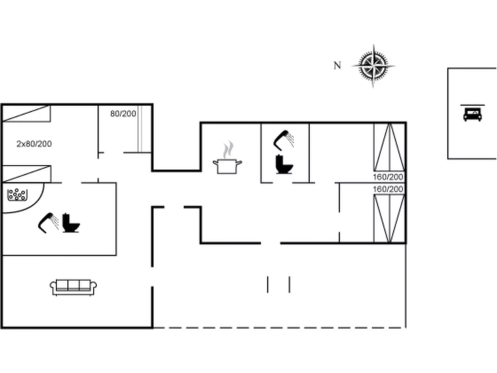 "Ahnandia" - 200m from the sea-Binnen