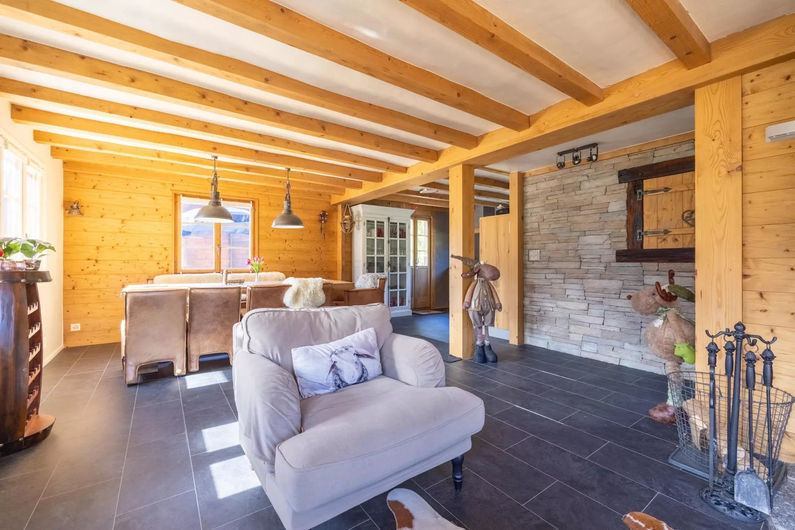 Chalet Verrel - beneden-Woonkamer