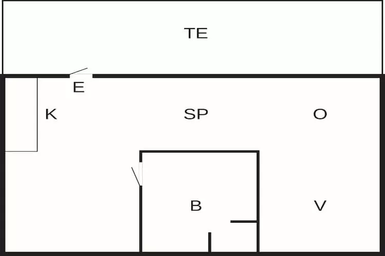 2 pers.Hus-Plattegrond