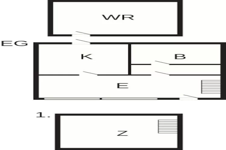 2 persoons vakantie huis in Bogense-By Traum-Plattegrond