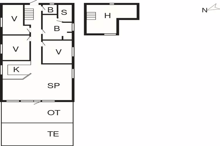 5 sterren vakantie huis in Oksbøl-Plattegrond