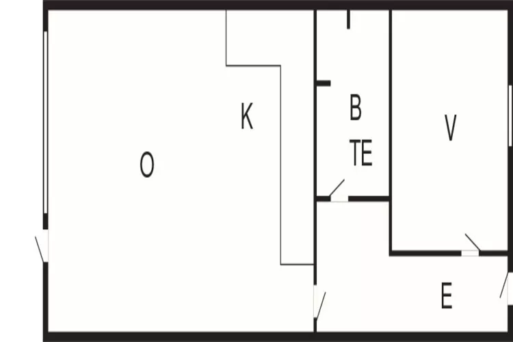 4 Personen vakantie huis in Glesborg-Plattegrond