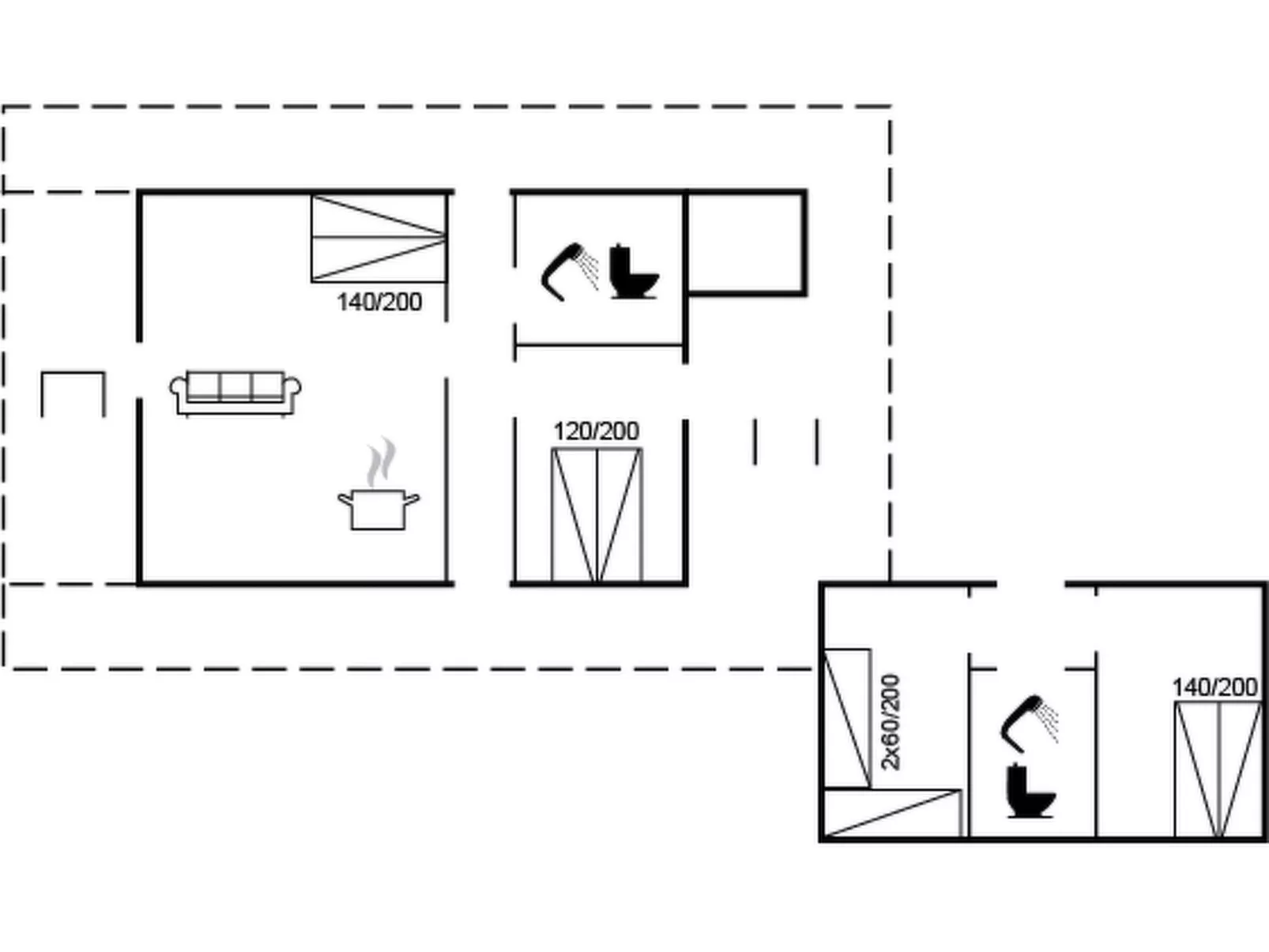 "Heraldine" - 400m from the sea-Binnen