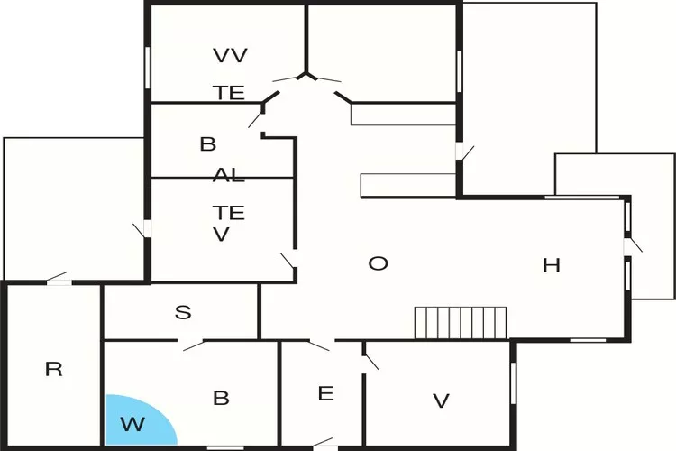 Goed onderhouden vakantiehuis in Faborg-Plattegrond