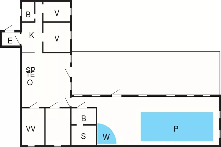 4 sterren vakantie huis in Væggerløse-Plattegrond