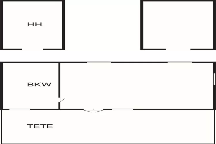 4 persoons vakantiehuis-Plattegrond