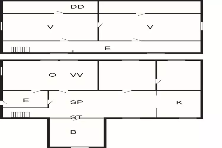 6 Personen vakantie huis in Fjørtoft-Plattegrond