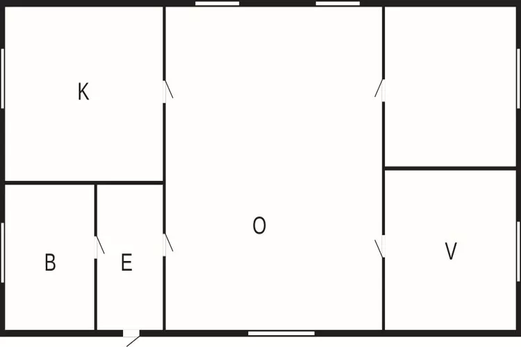 Vakantiehuis in Midden-Jutland-Plattegrond