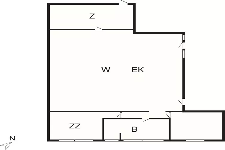 4 sterren vakantie huis in Hals-Plattegrond