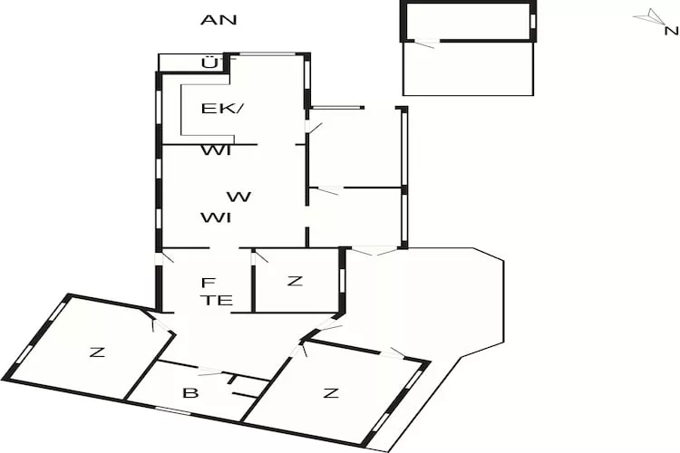 8 Personen vakantie huis in Jægerspris-Plattegrond