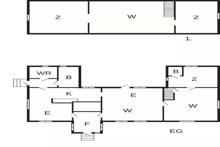 Vakantiehuis met 3 slaapkamers en sauna-Plattegrond