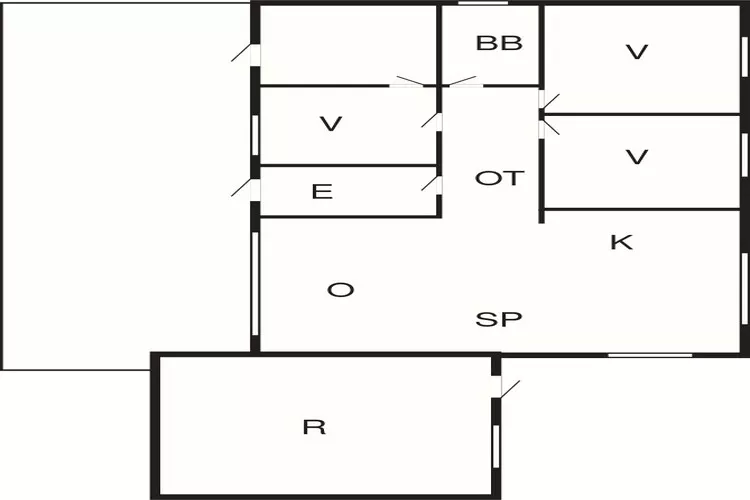 6 Personen vakantie huis in Storvorde-Plattegrond