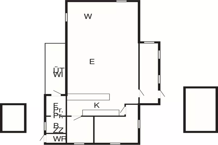 6 Personen vakantie huis in Dannemare-Plattegrond