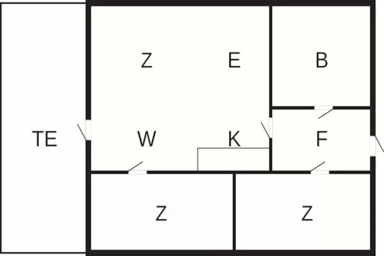 4-6 pers.Hus-Plattegrond