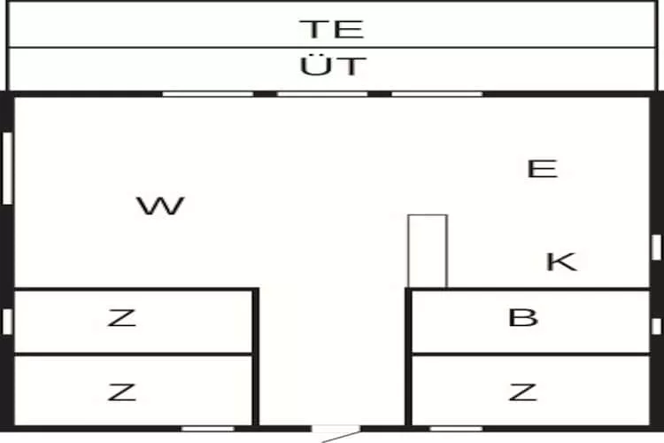 Kustcharme in Binderup-By Traum-Plattegrond