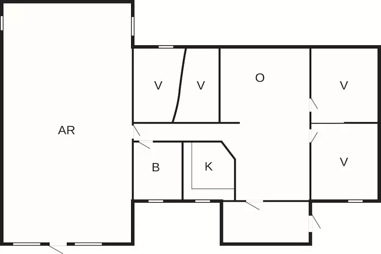 8 persoons vakantie huis in Ørsted-Plattegrond