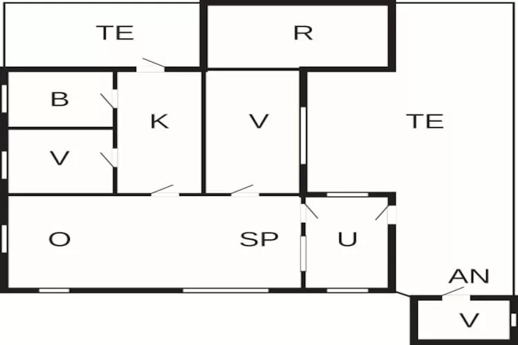 6 persoons vakantie huis in Sæby-Plattegrond