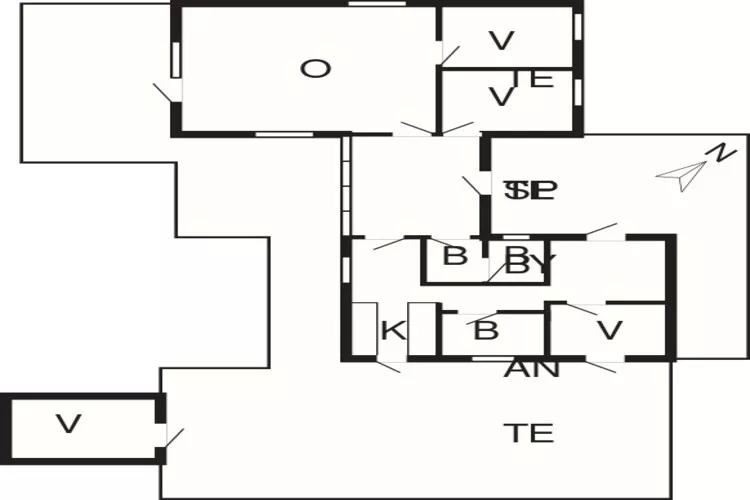 8 persoons vakantie huis in Ålbæk-Plattegrond