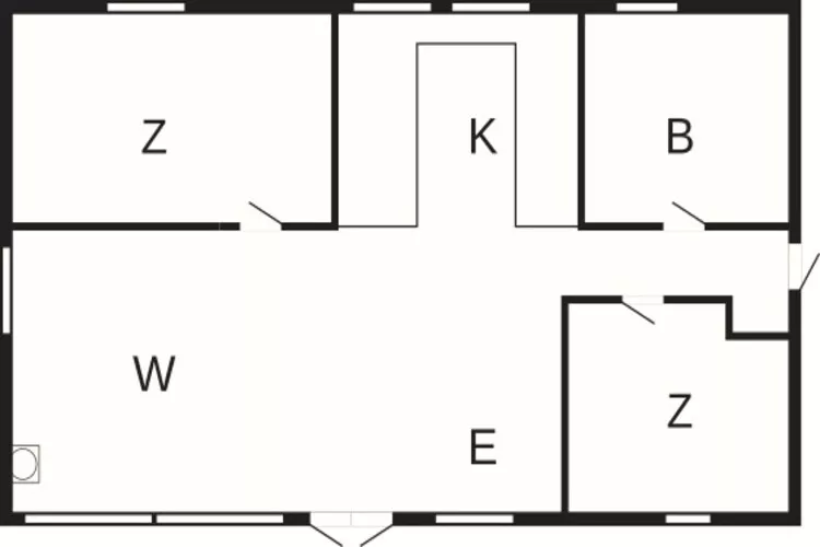 4 persoons vakantie huis in Gedser-Plattegrond
