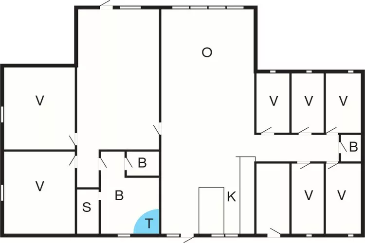 16 persoons vakantie huis in Glesborg-Plattegrond