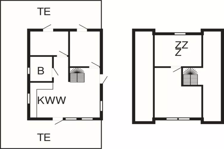 6 persoons vakantie huis in Læsø-Plattegrond