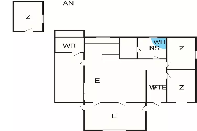Sereen toevluchtsoord in Lyngsbaek-By Traum-Plattegrond