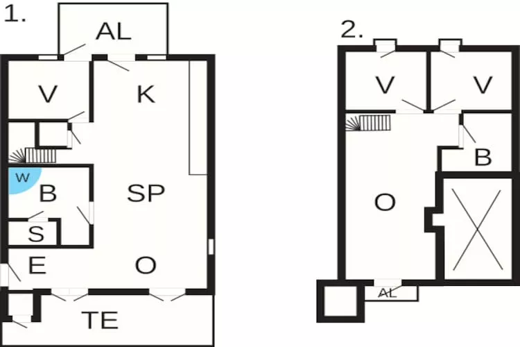 6 persoons vakantie huis in Bagenkop-Plattegrond