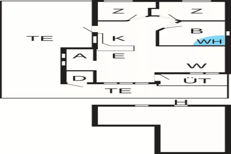 6 persoons vakantie huis in Humble-Plattegrond