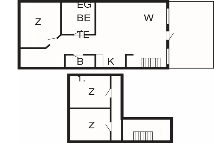 6 persoons vakantie huis in Brovst-Plattegrond