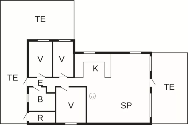 6 persoons vakantie huis in Løkken-Plattegrond