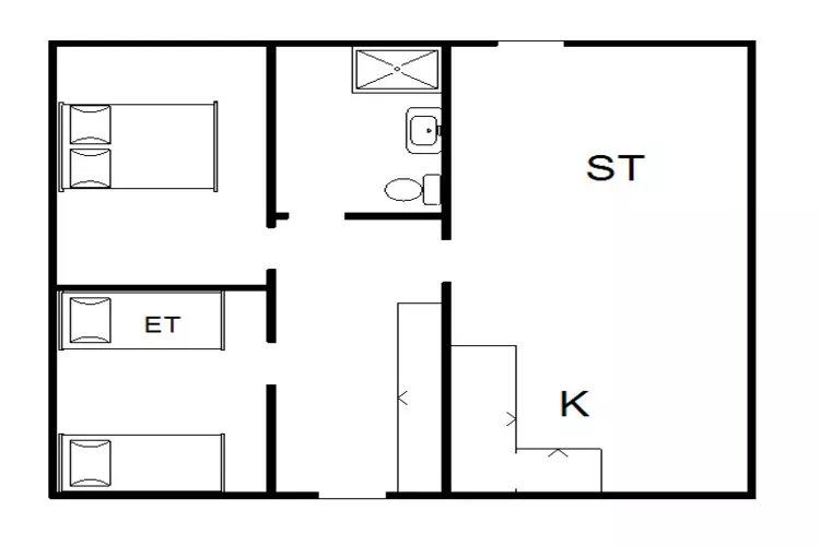 5 persoons vakantie huis in Hemmet-Plattegrond