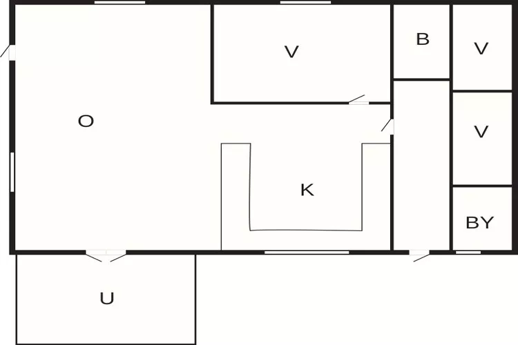 Sereen kusttoevluchtsoord in Hegedal-By Traum-Plattegrond