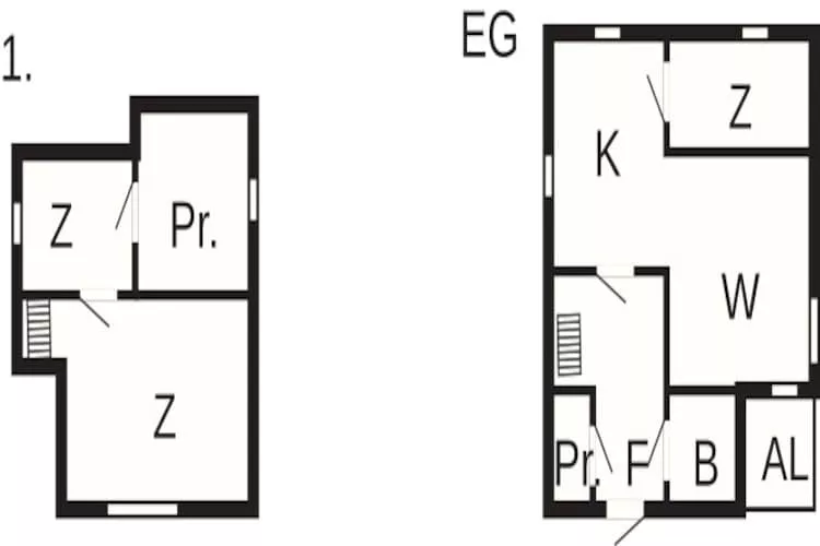 6 persoons vakantie huis in ED-Plattegrond