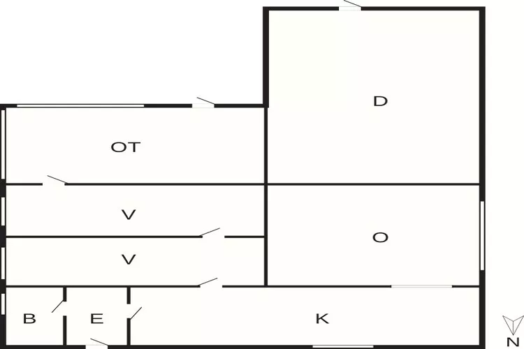 5 persoons vakantie huis in Thyborøn-Plattegrond