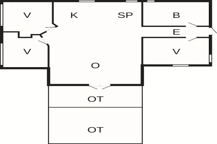 6 persoons vakantie huis in Ansager-Plattegrond